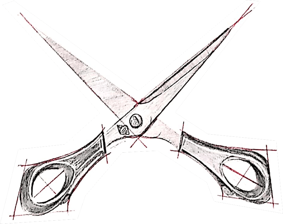 Illustration einer Schere